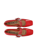 Bianco Mary Jane Schuhe in RedPatent
