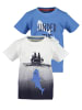 Blue Seven Jungen 2er-Pack T-Shirts kurzarm in Mehrfarbig
