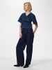 Pieces Oberteil mit kurzen Ärmeln in Dark Blue Denim