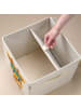 Lifeney Aufbewahrungsbox mit Deckel Giraffe hell, 33 x 33 x 33 cm