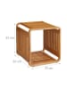 relaxdays Bambusregal in Natur - (B)33 x (H)33 x (T)33 cm