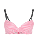 Buffalo Bügel-Bikini-Top in rosa-schwarz
