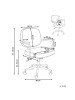 Beliani Bürostuhl PARAMUS in Braun - (W) 60 x (H) 81 x (L) 65 cm