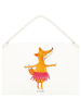 Mr. & Mrs. Panda Deko Schild Fuchs Ballerina ohne Spruch in Transparent