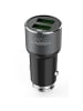 COFI 1453 Dual USB KfZ Ladegerät Zigarettenanzünder 3.6A Output 1m iOS Kabel in Schwarz