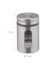 relaxdays 6x Gewürzstreuer in Silber/ Transparent - (H)11 x Ø7 cm