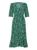 Threadbare Sommerkleid THB Soda Wrap in Green Leoapard