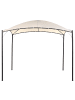 Beliani Garten-Pergola VOMERO in Beige/Schwarz - (W) 305 x (H) 212 x (L) 305 cm