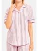 Rösch Schlafanzug Oberteil Basic in Rose stripe