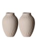 Ritzenhoff & Breker 2er Set Vasen Alsta in 23 cm in Beige