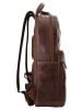 X-ZONE Rucksack echt Leder in cognac