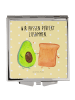 Mr. & Mrs. Panda Make-up-Spiegel Avocado Toast mit Spruch in Gelb Pastell