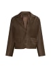 faina Lederblazer in Taupe