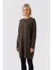 Oui Strickkleid in taupe mel