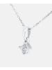 Diamant L'éternel Halskette mit Anhänger aus 375 Weißgold mit 0.1 Karat Diamant