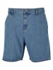 Urban Classics Cargo Shorts in light blue washed