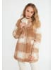 VINAJA Women Übergangsjacke Aus Wollgemisch in Kariert Beige Braun