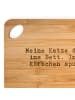 Mr. & Mrs. Panda holzschneidebrett Meine Katze darf mit... mit S... in Braun