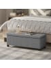 HOMCOM Sitzbank-112L x 42B x 40H cm-Grau