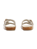Divine Factory Alénoa-Lederpantoletten Beige