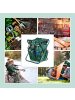 relaxdays Gartenwerkzeug Hocker in Grün - (B)30 x (H)42 x (T)39 cm