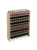 relaxdays Weinregal in Natur - (B)103 x (H)120 x (T)25 cm