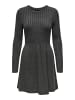 ONLY Strickkleid in Dark Grey Melange