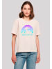 F4NT4STIC Tee I BELIEVE UFO Alien Raumschiff Retro in pink