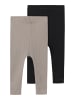 TWO SOON 2er-Pack Leggings in Black