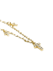 Luxenter Halskette aus 925er Sterlingsilber und weiß lackiertem Holz 18K Gelbgold-Finish