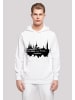 F4NT4STIC Basic Hoodie Cities Collection - Hamburg skyline in weiß