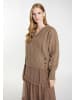 DreiMaster Damen Strickpullover in Schlamm