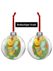 Mr. & Mrs. Panda Kunststoff Weihnachtskugel Biene Blume Design o... in Weiß