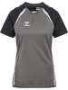 Hummel Druckknopf Polo Hmllead Damen in STEEL GRAY/ASPHALT
