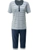 hajo Single-Jersey Schlafanzug in marine