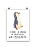 Mr. & Mrs. Panda Wandbild Pinguin mHerzieren mit Spruch in Weiß
