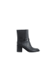 Burberry Schwarz Leder Knöchel Stiefel
