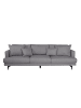 ebuy24 Sofa Sofia Grau 255 x 86 cm