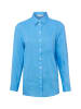 Marie Lund Leinenbluse in blau - 0021
