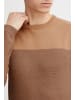 INDICODE Rundhalspullover IDLabel 35661MM  Modischer Rundhalspullover in Beige