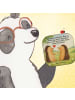 Mr. & Mrs. Panda Grill-Untersetzer Hochzeit Igel Design mit Spruch in Weiß
