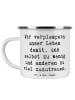 Mr. & Mrs. Panda Haferl Spruch Leichtigkeit und Vertrauen mit Sp... in Weiß