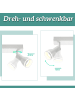 ZMH Deckenleuchte in weiß 3-flammige GU10 moderne schwenkbar Deckenspots