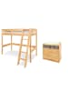 Pinolino Jugendzimmer-Set Natura breit mit Hochbett, 2-tlg.