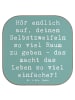 Mr. & Mrs. Panda Untersetzer Spruch Zweifel an sich selbst mit S... in Meeresbrise