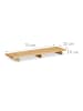 relaxdays Badewannenablage in Natur - (B)70 x (H)6 x (T)22 cm