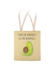 Mr. & Mrs. Panda Tasche Avocado Pfeifen mit Spruch in Gelb Pastell