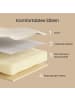 SONGMICS Sitzhocker Maceo in Hellbeige - (B)45 x (H)44.5 x (T)45 cm