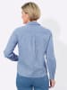 WITT WEIDEN Langarm-Bluse in mittelblau-ecru-kariert
