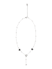 myMo Women Chain Necklace in Silver Black